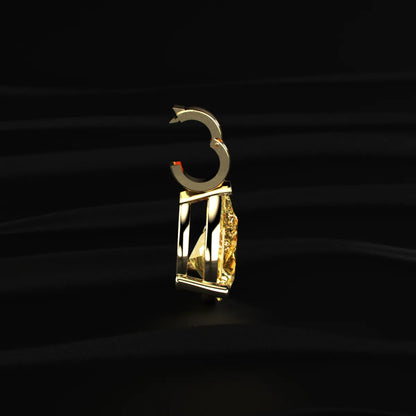 Yellow Pear Shape Solitaire Pendent | Earthly Jewels 
