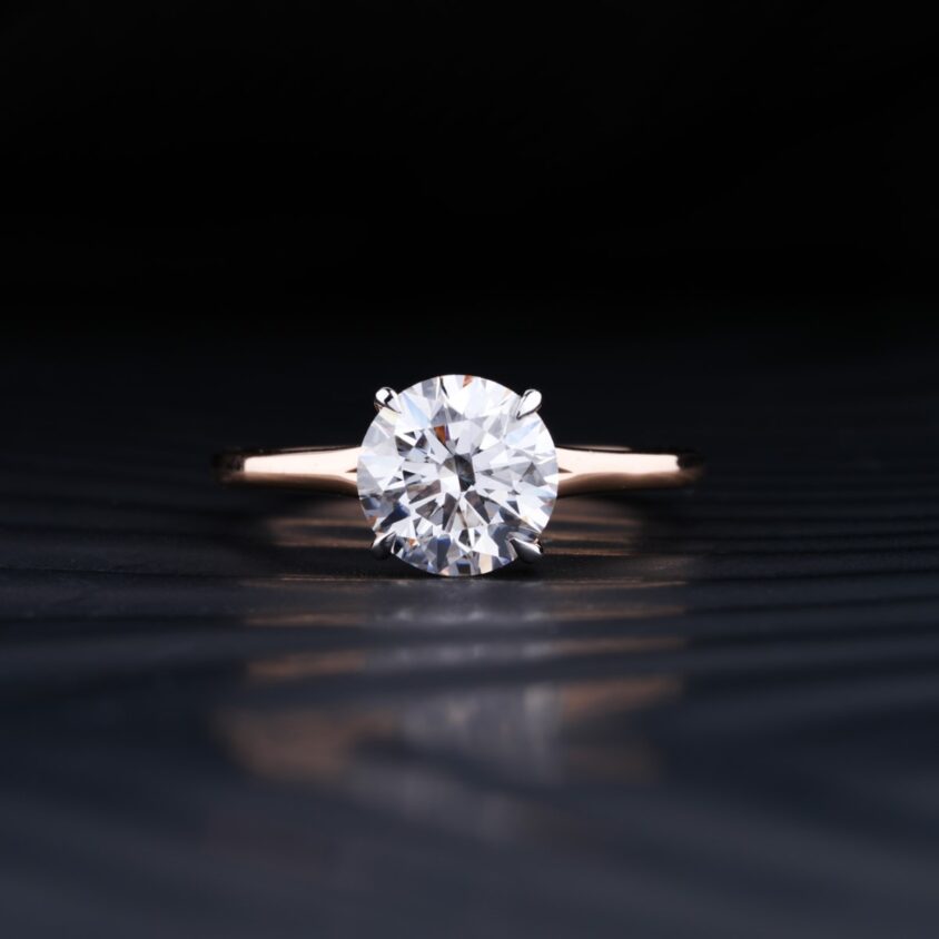 2Ct Round Solitaire Engagement Ring | Lab Grown Round Diamond Ring | 2 Carat Round Solitaire Diamond Ring | Earthly Jewels