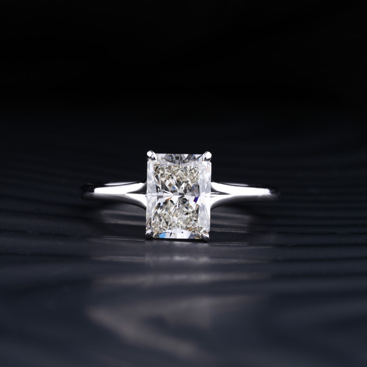 Radiant Solitaire Engagement Ring | Lab Grown Radiant Cut Engagement Ring | Radiant Cut Solitaire Diamond Engagement Ring | Earthly Jewels