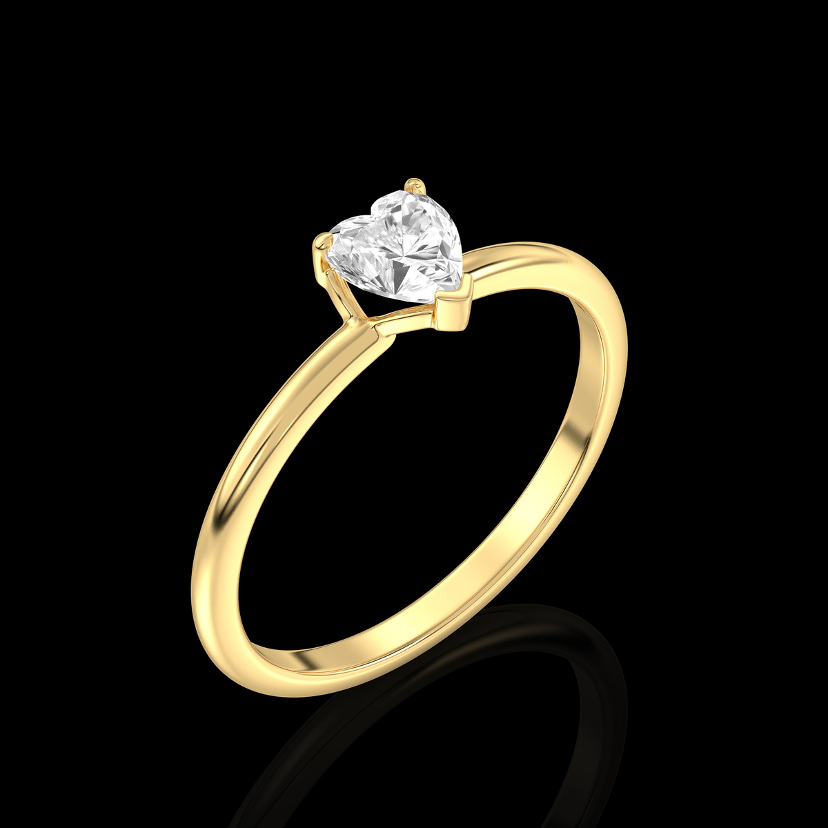 The Rose Heart Shaped Diamond Ring | JM Edwards Jewelry